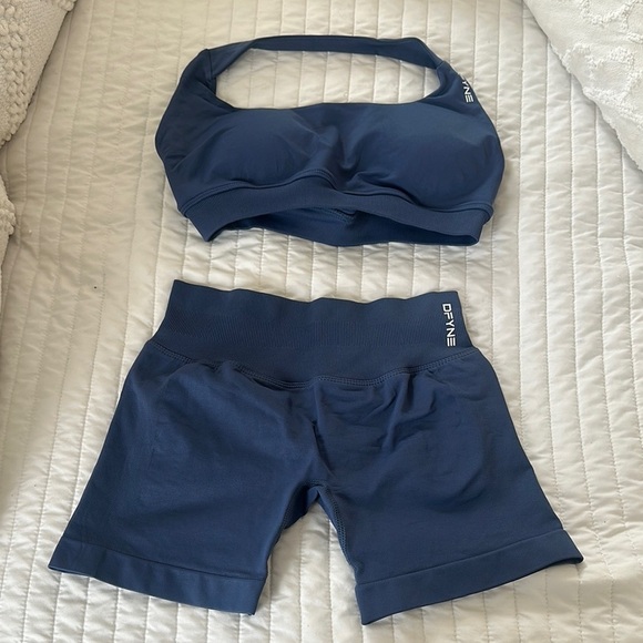 Dfyne Pants - ONNE Women's Navy Blue Activewear Set